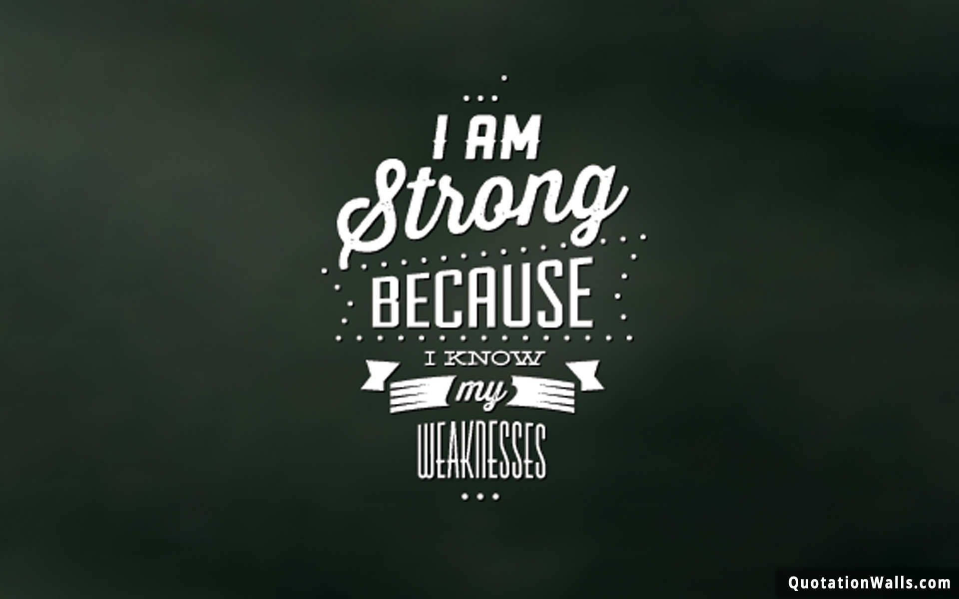 I Am Strong Quotes Background