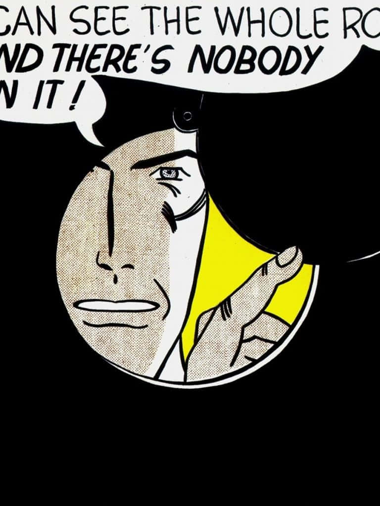 I Can See The Whole Room Pop Art Phone Background