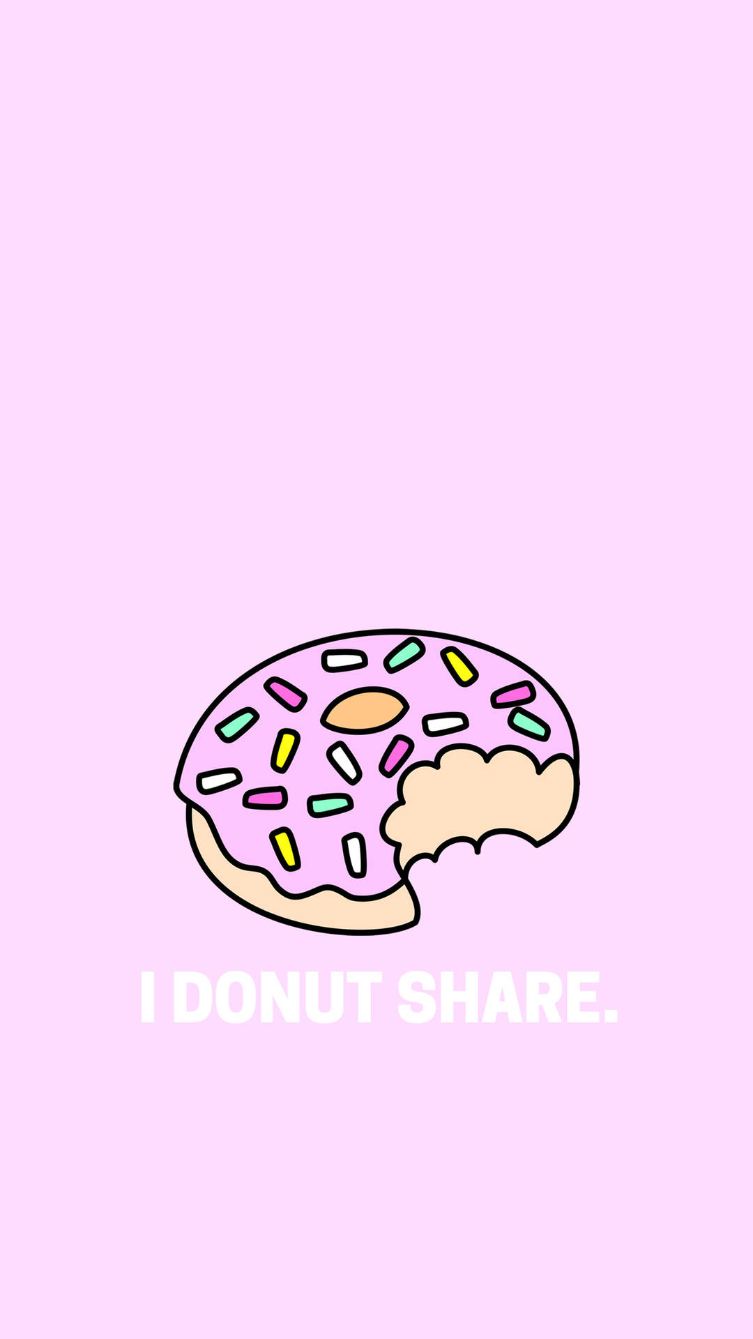 I Donut Share Art Background