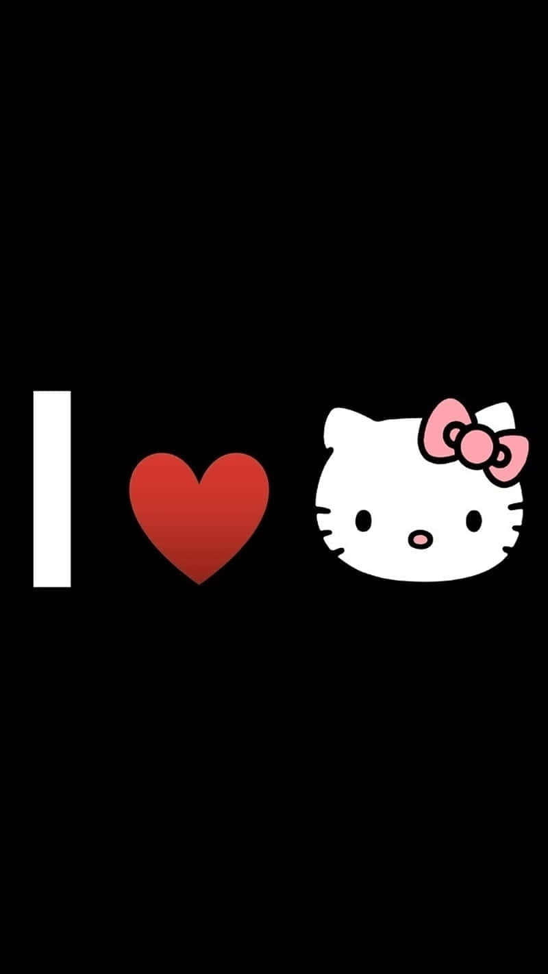 I Heart Pfp Hello Kitty Background