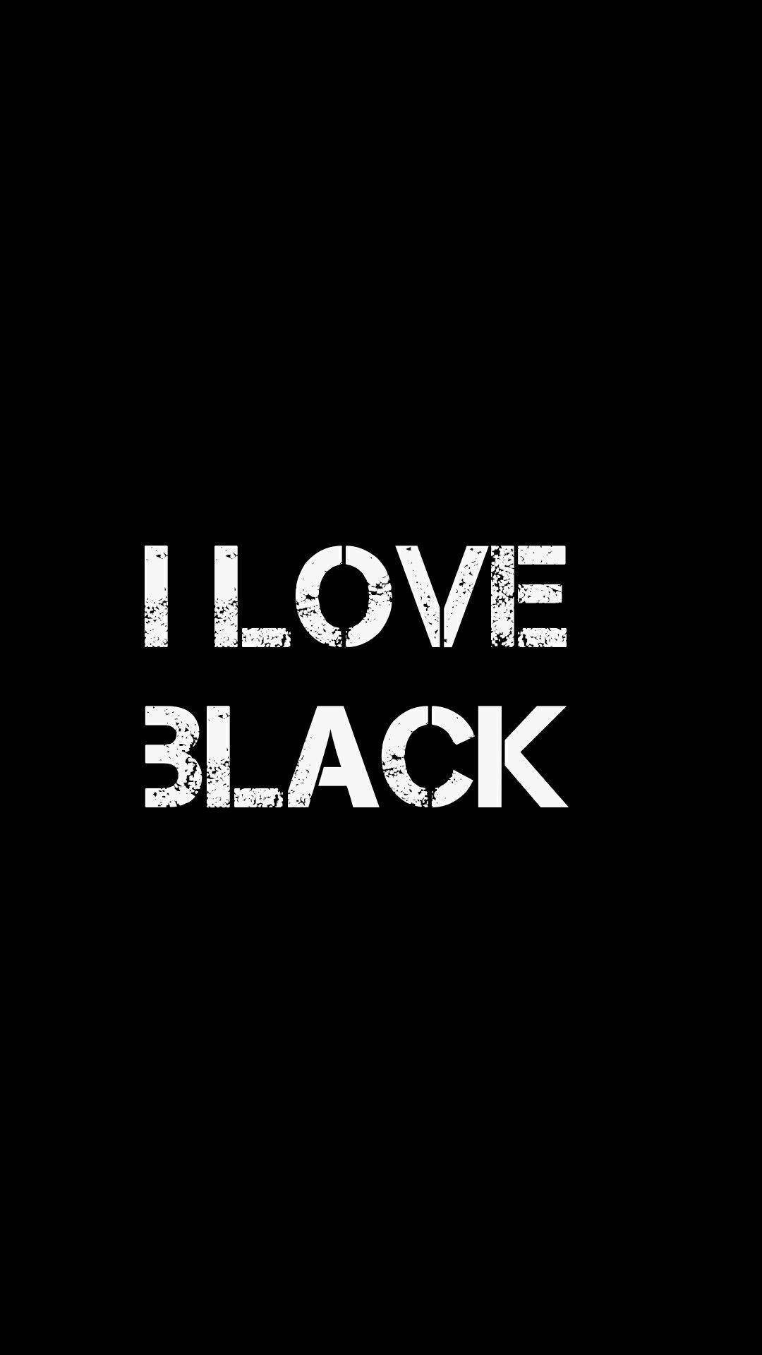 I Love Black Lover Background Background