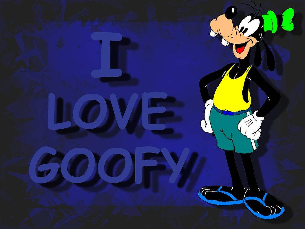 I Love Goofy Art Background