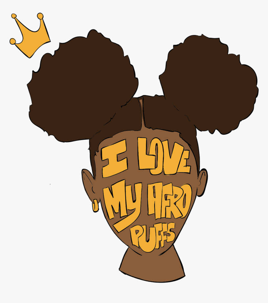 I Love Pfp Afro Puffs Background