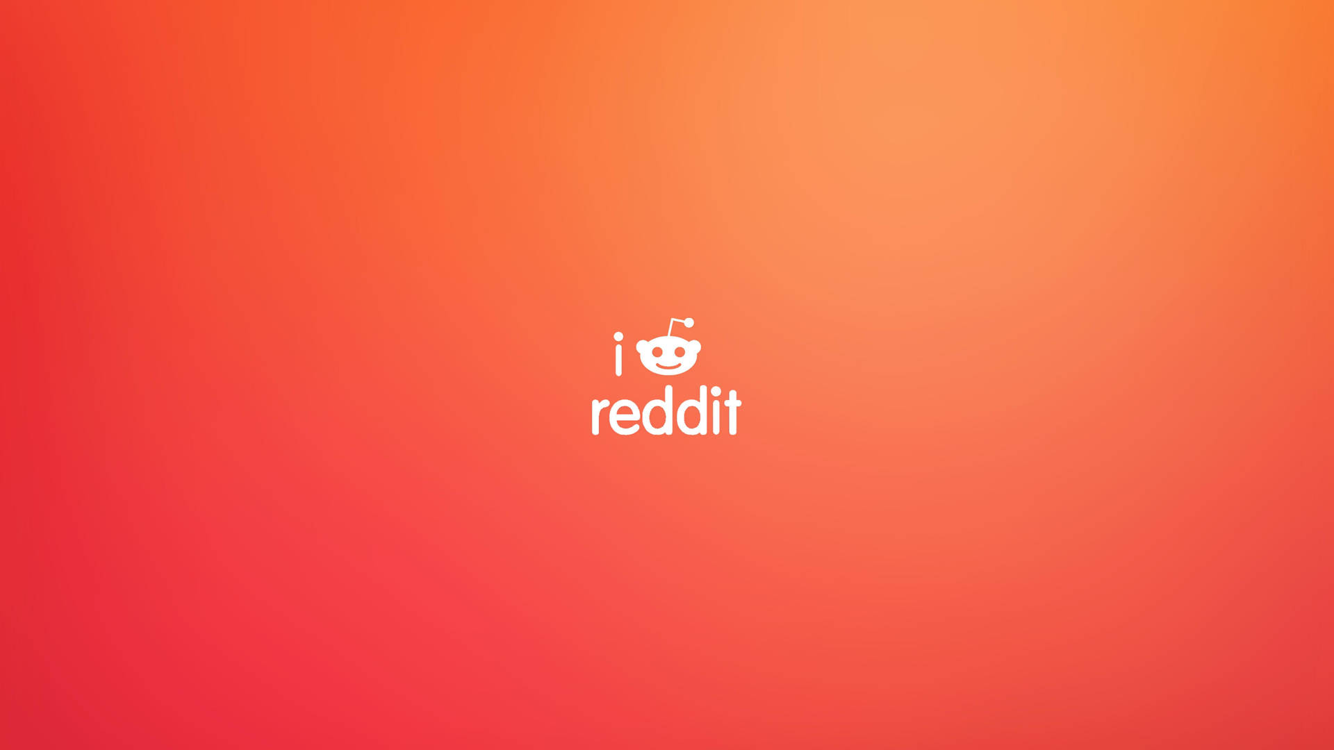 I Love Reddit Symbol Background