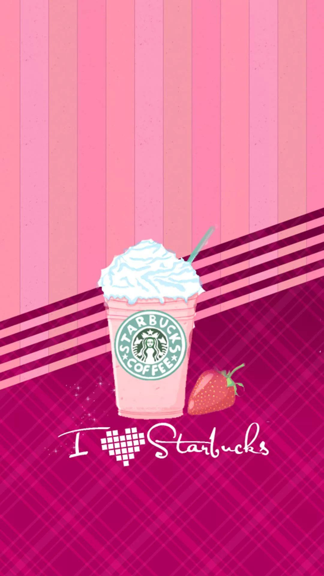I Love Starbucks Girly Iphone Background