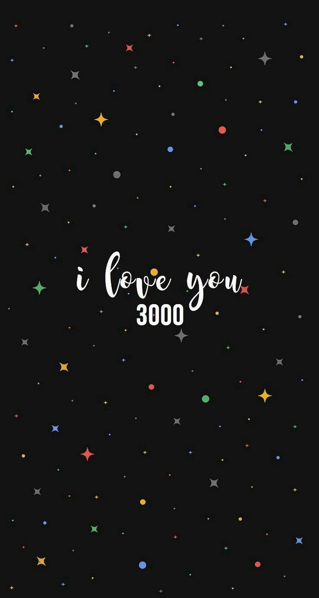 I Love You 3000 Stars Background