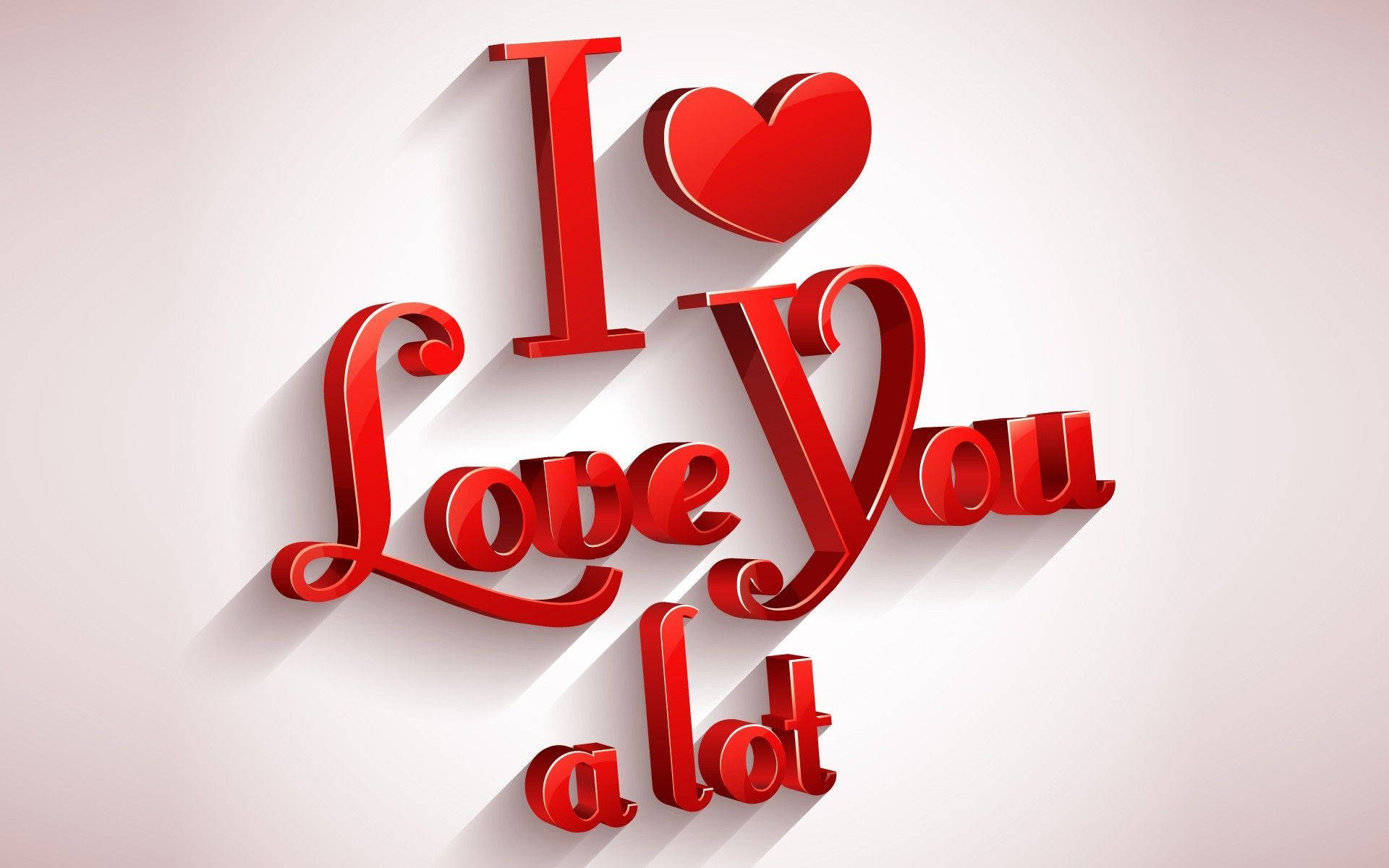 I Love You Aesthetic 3d Message Background