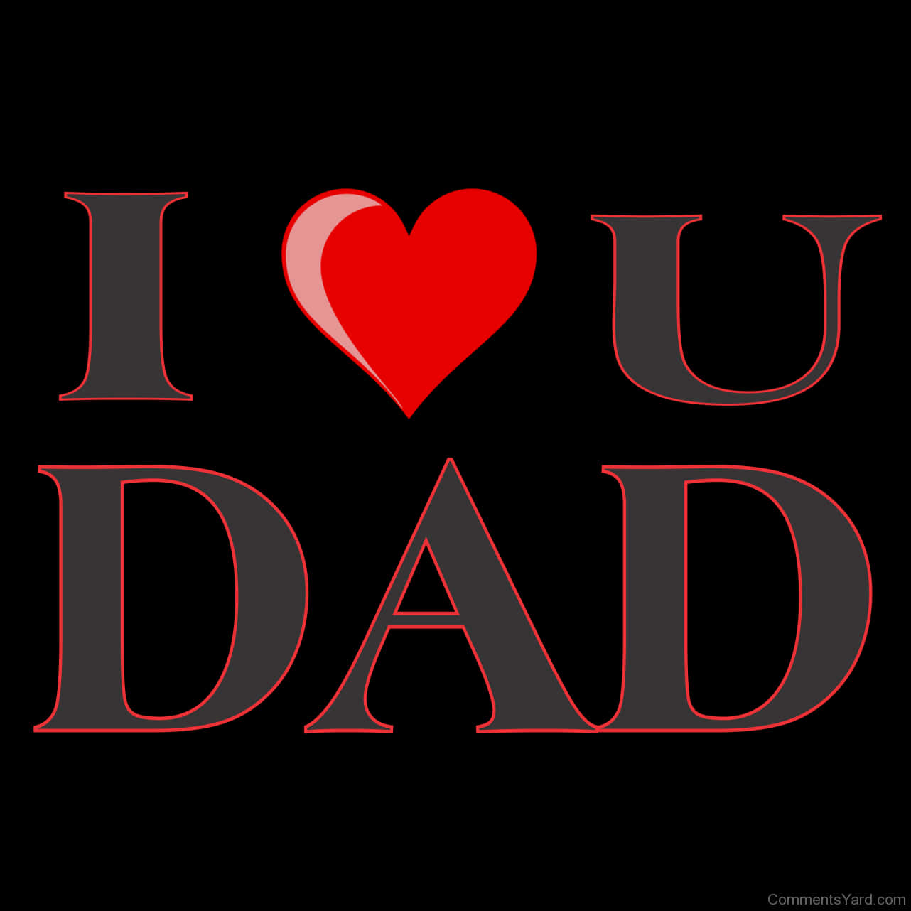 I Love You Daddy Png