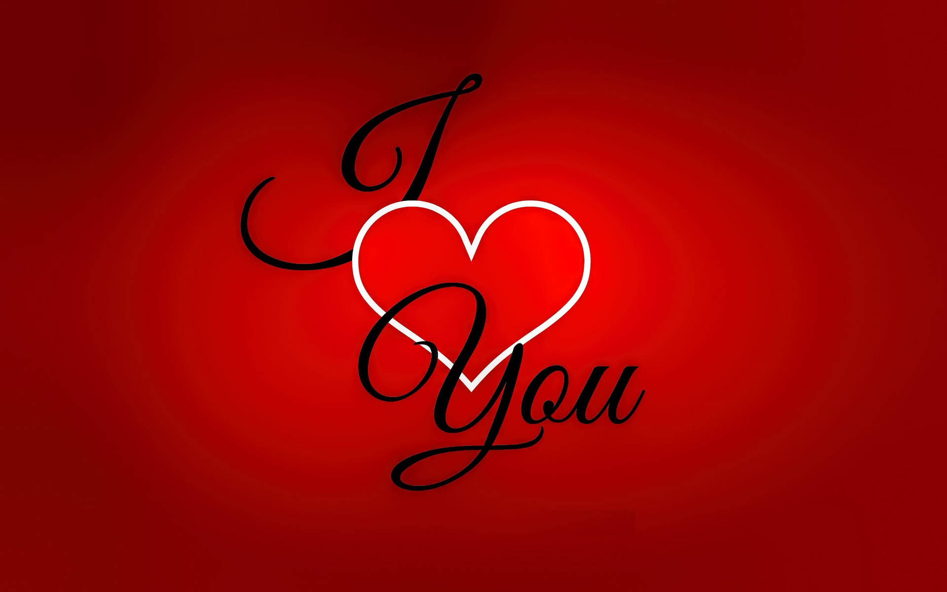I Love You Red Poster