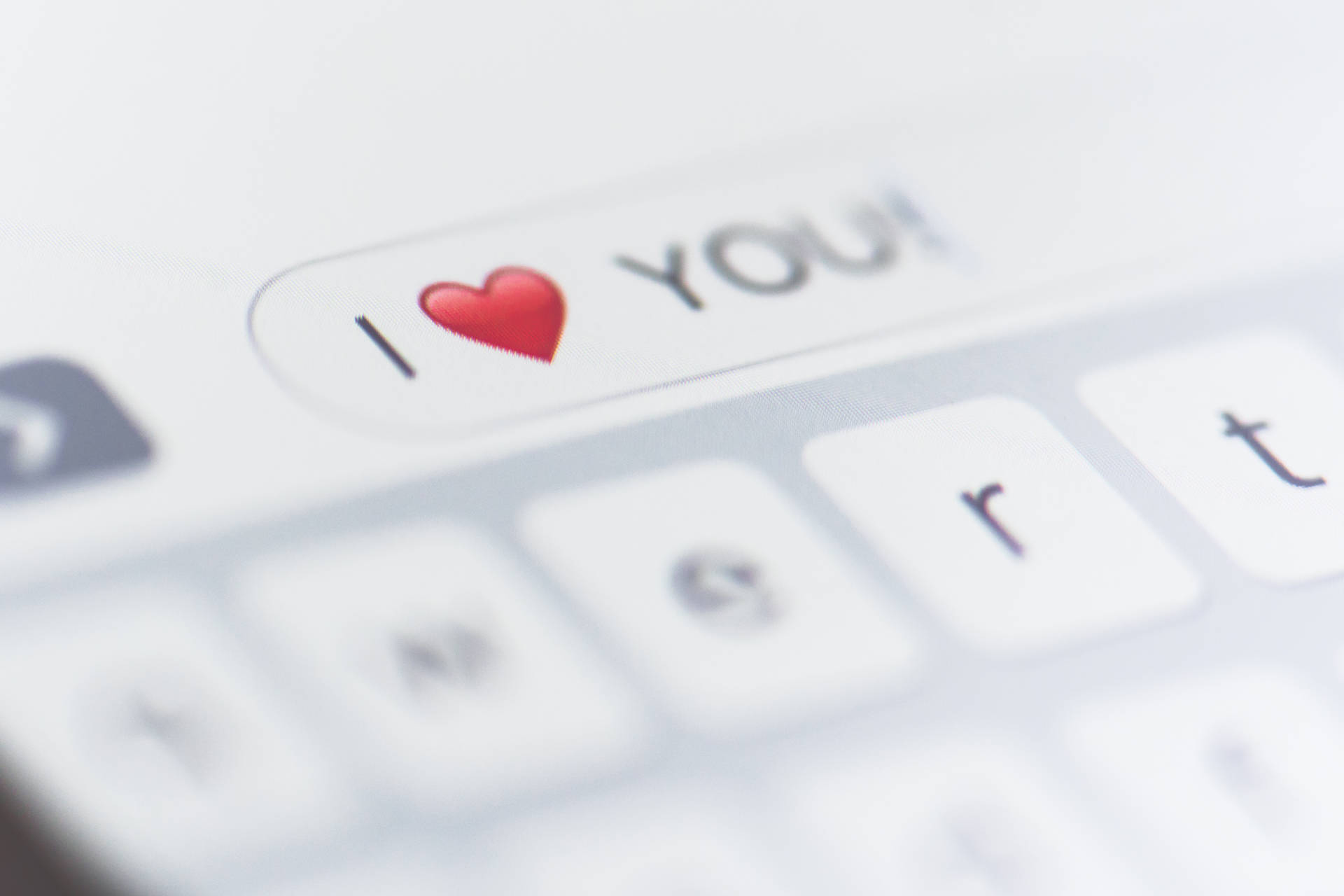 I Love You So Much Text Message Background