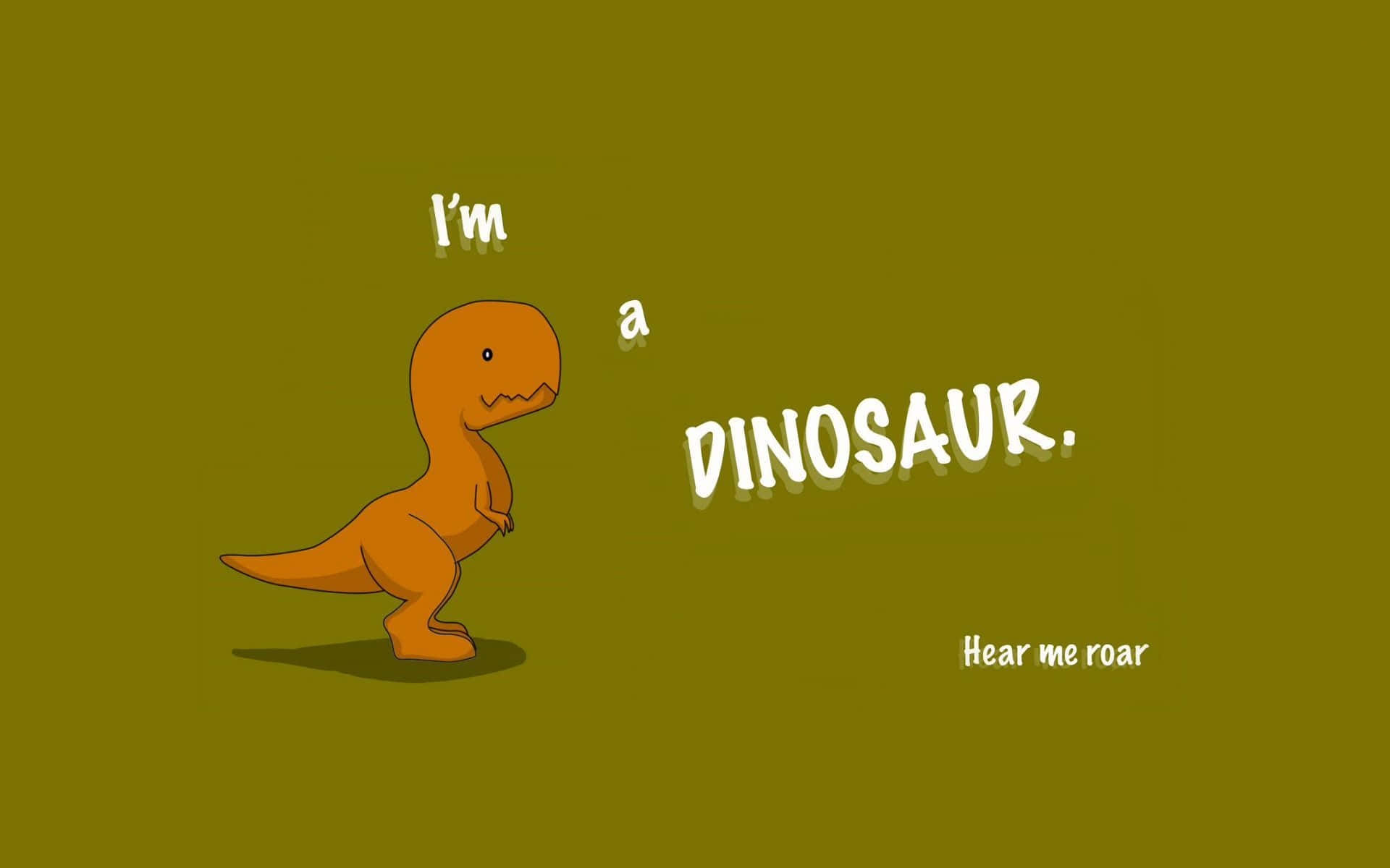I'm Cute Dinosaur Desktop Background