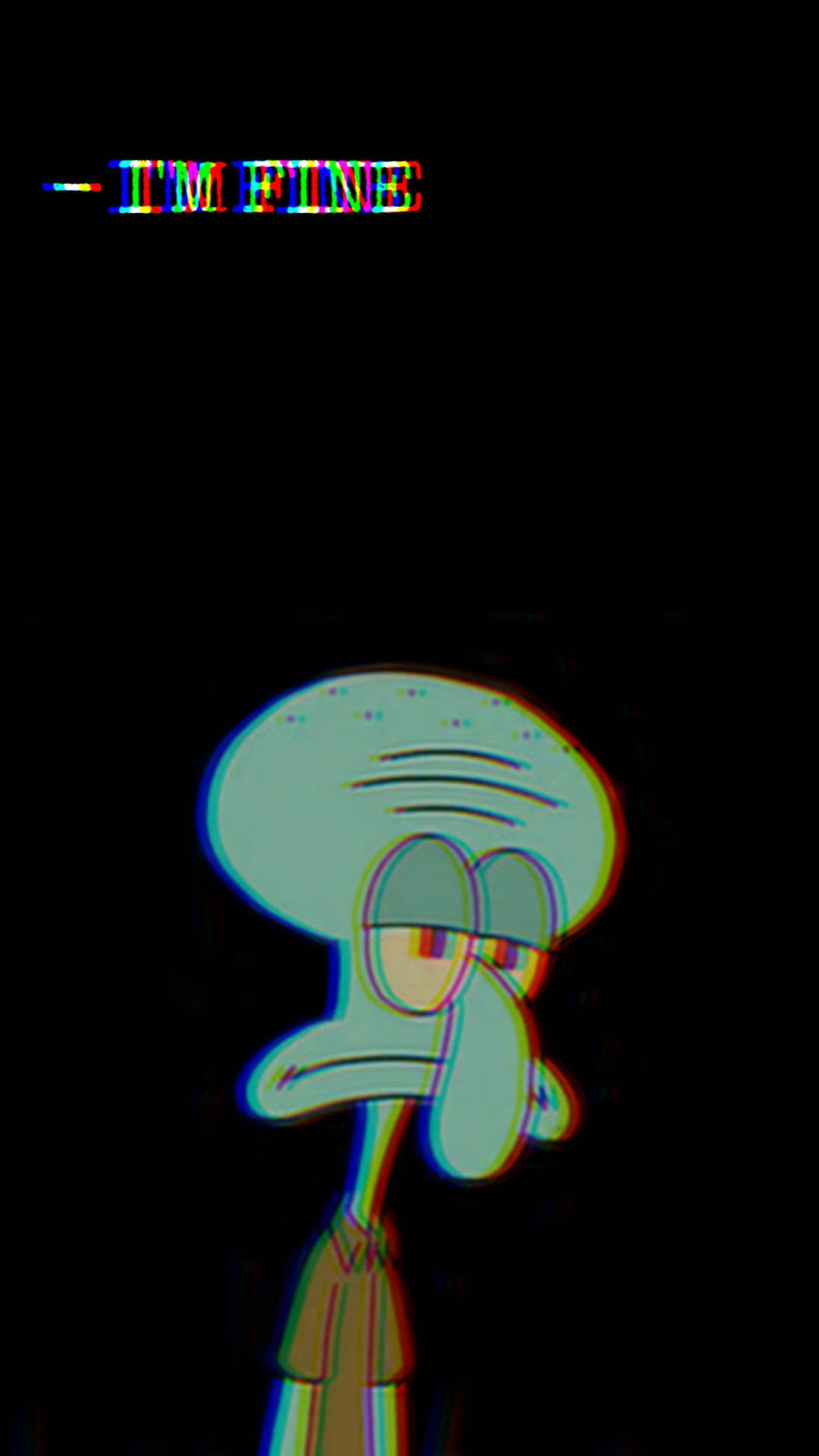 I'm Fine Sad Squidward Background
