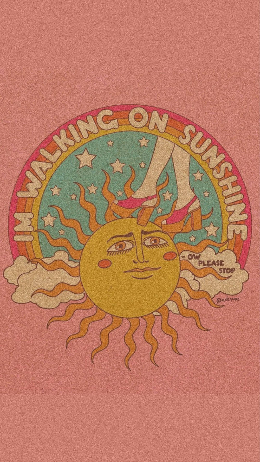 I'm Walking On Sunshine T-shirt Background