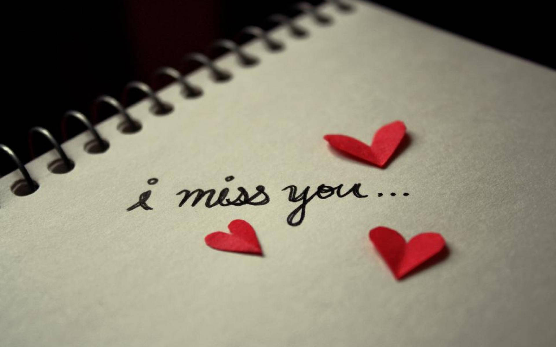 I Miss You Hearts Background