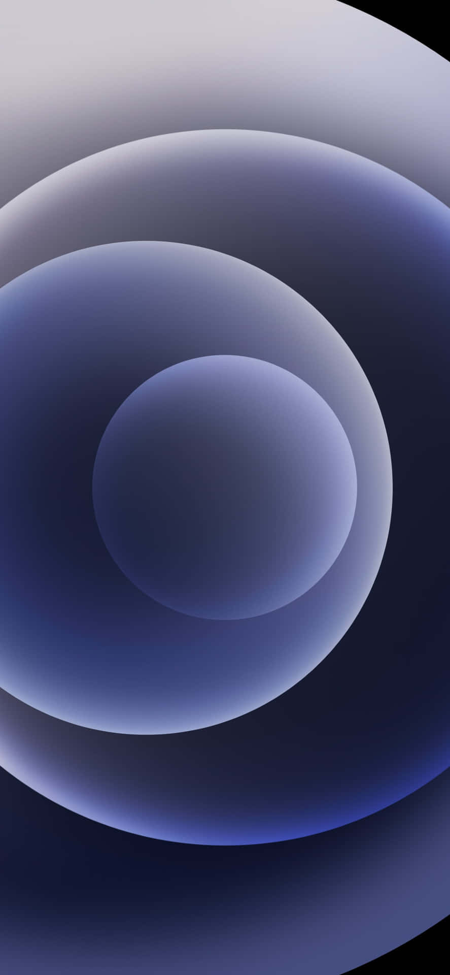 I O S14 Abstract Blue Bubbles4 K Wallpaper