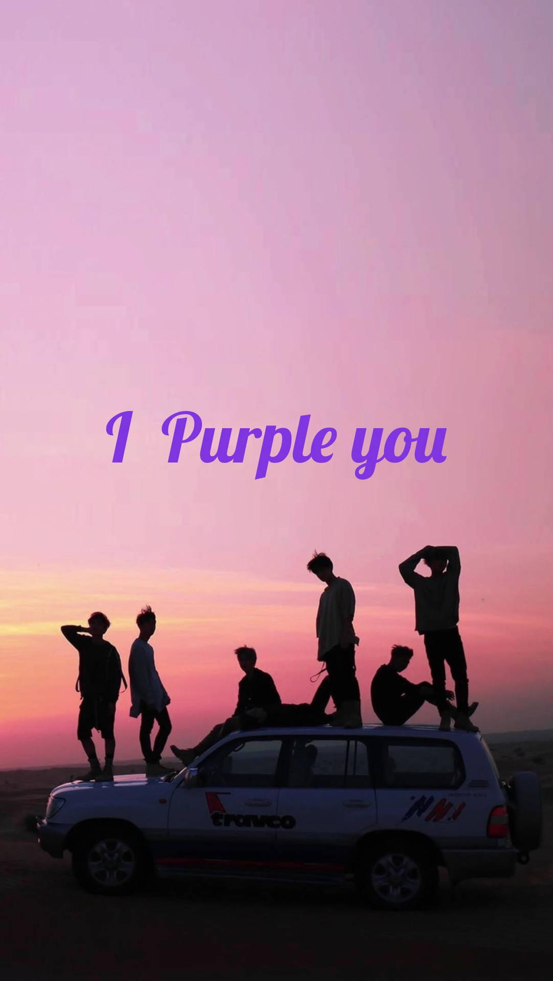 I Purple You Bts Silhouette Photo