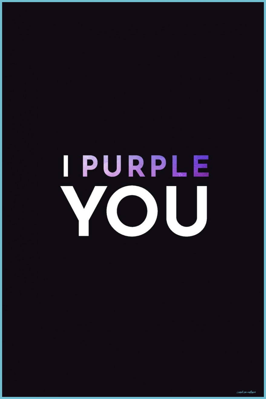 I Purple You Gradient In Black