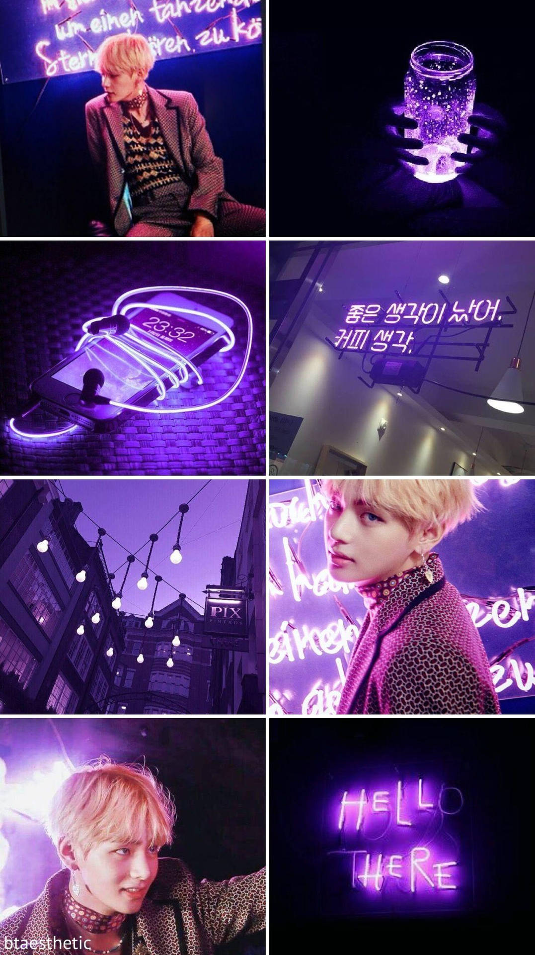 I Purple You Grid Collage Photo Background