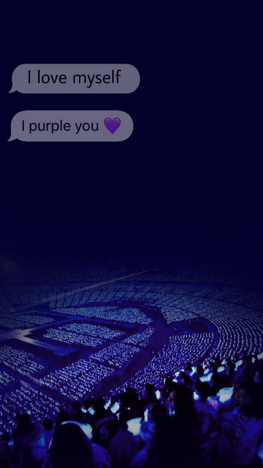 I Purple You Text Message Background Background