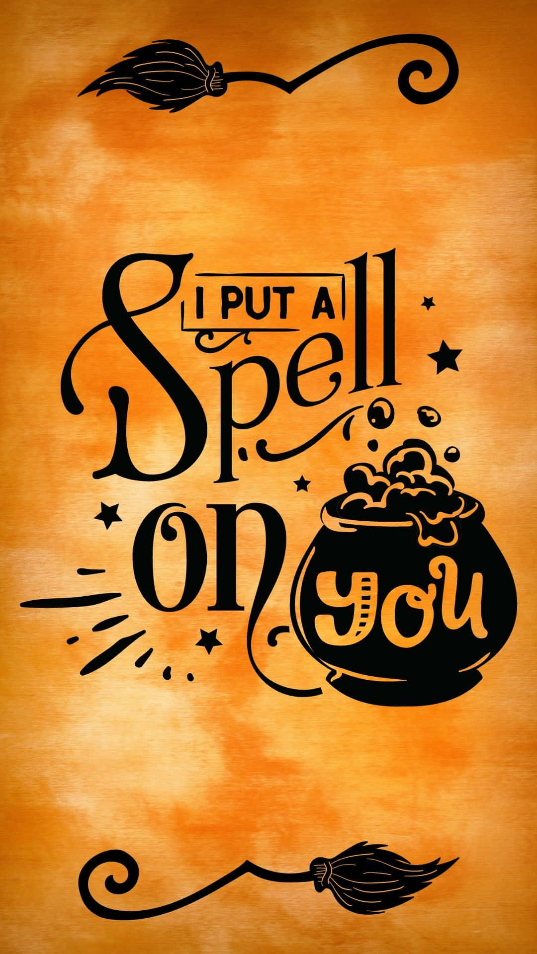 I Put A Spell On You Halloween Poster Background