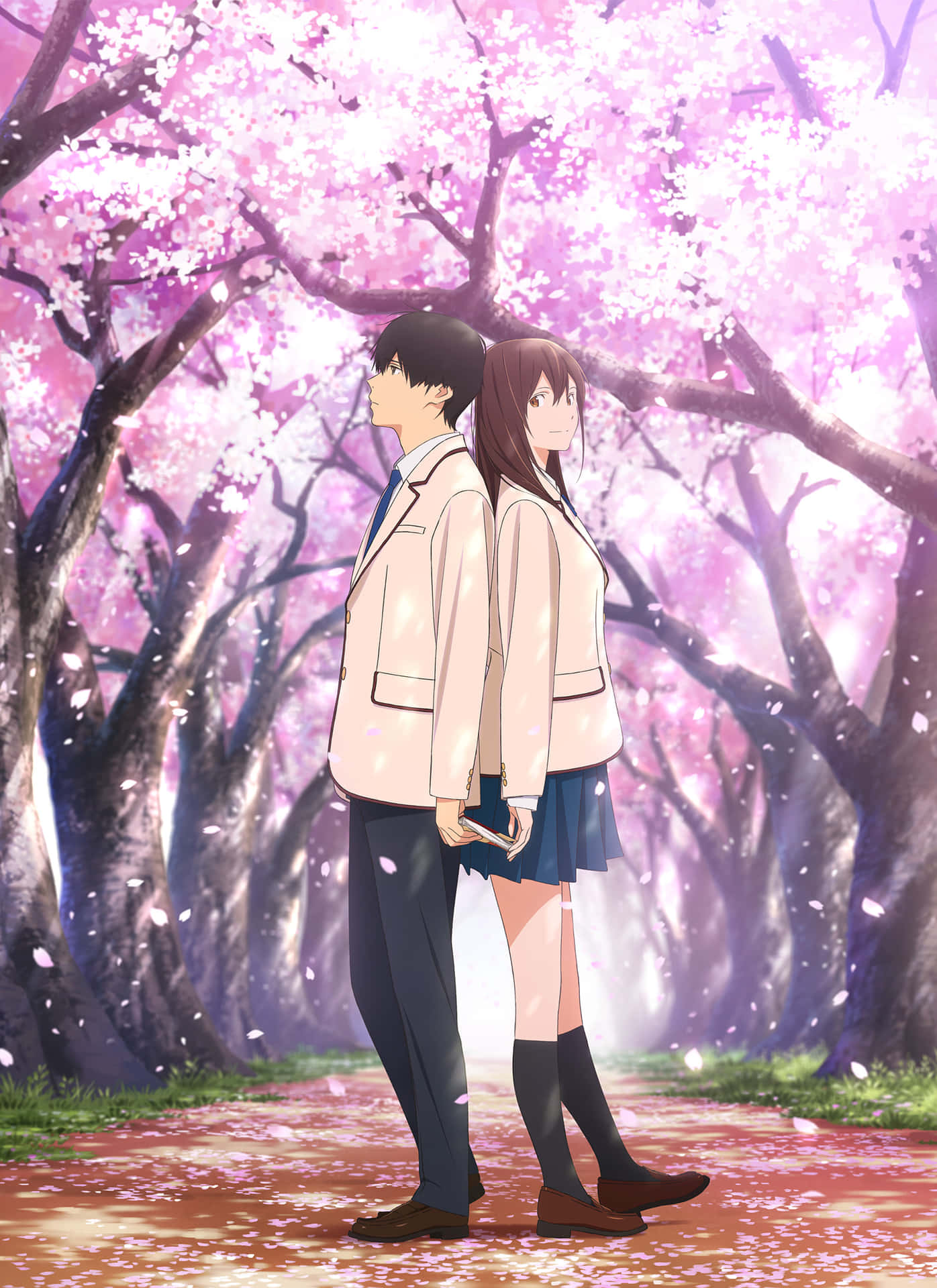 I Want To Eat Your Pancreas Harki And Sakura Anime Background