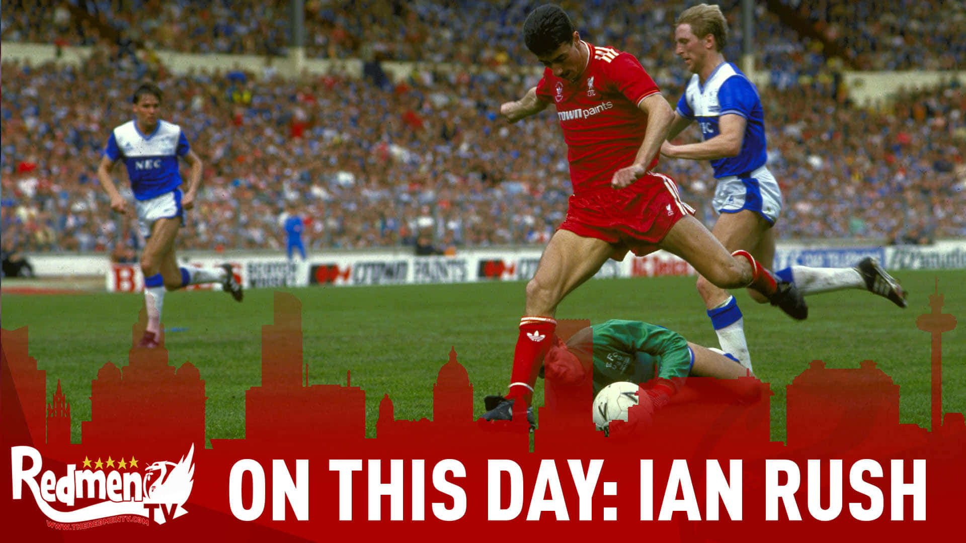 Ian Rush 1986 Fa Cup Final Photography Background