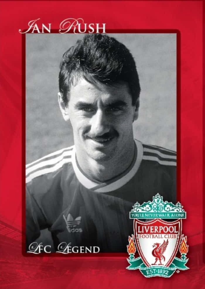 Ian Rush Football Black And White Photography Background