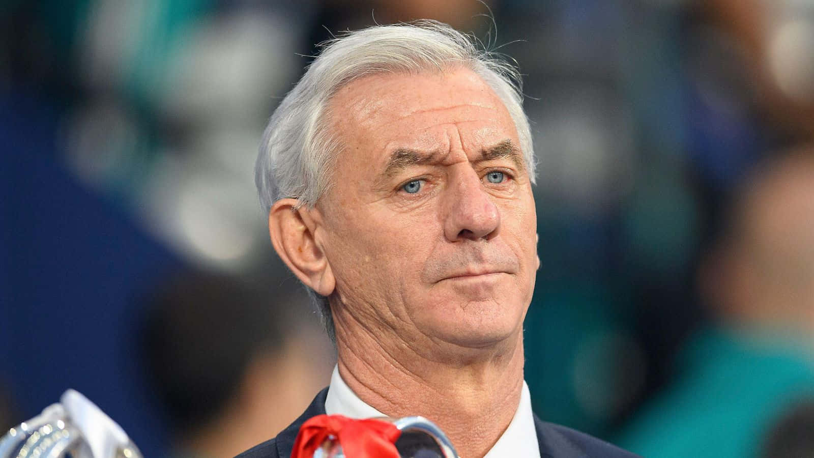 Ian Rush Interview Serious Face Photo Background