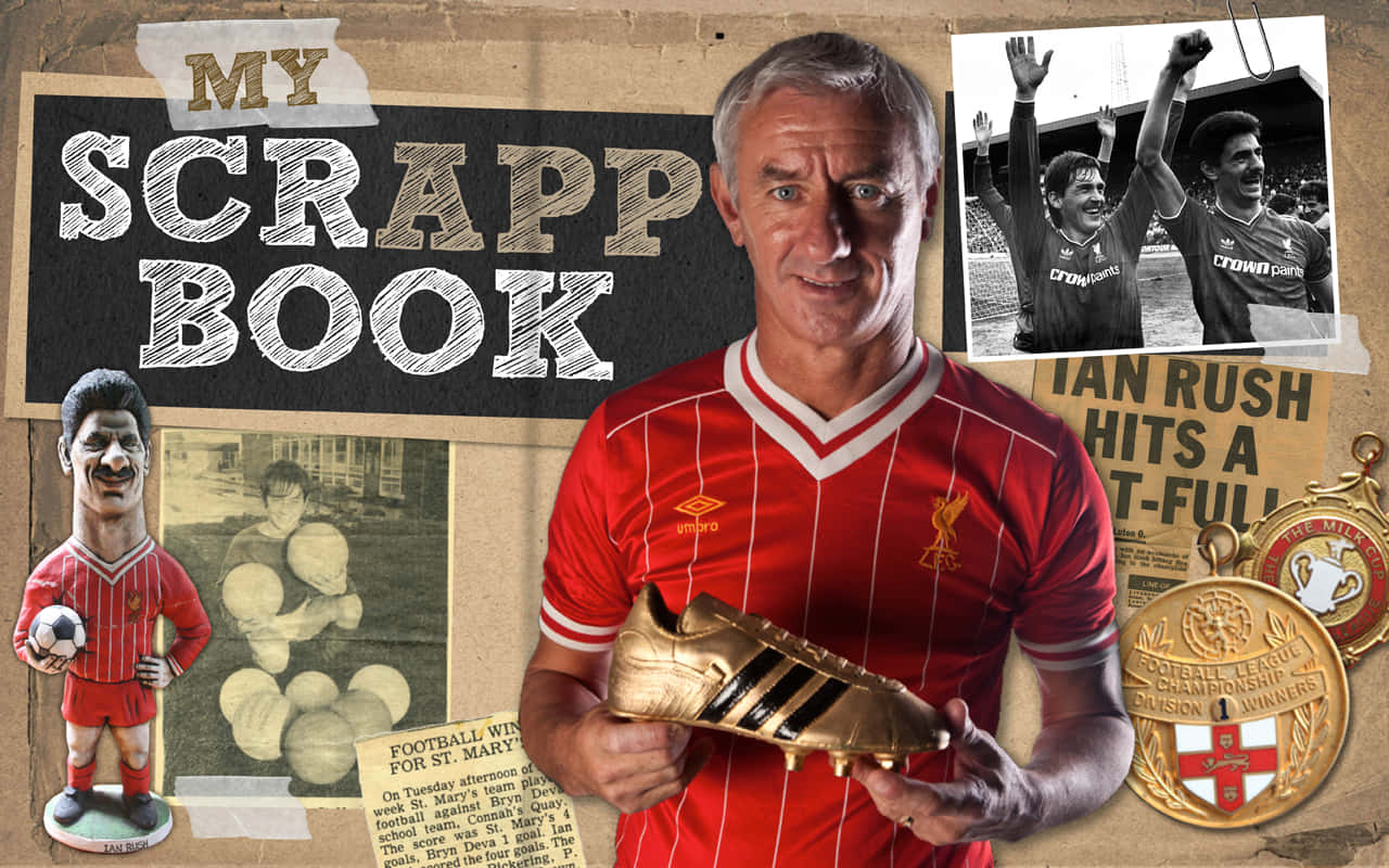 Ian Rush My Scrapbook 2013 Book Cover Art Background