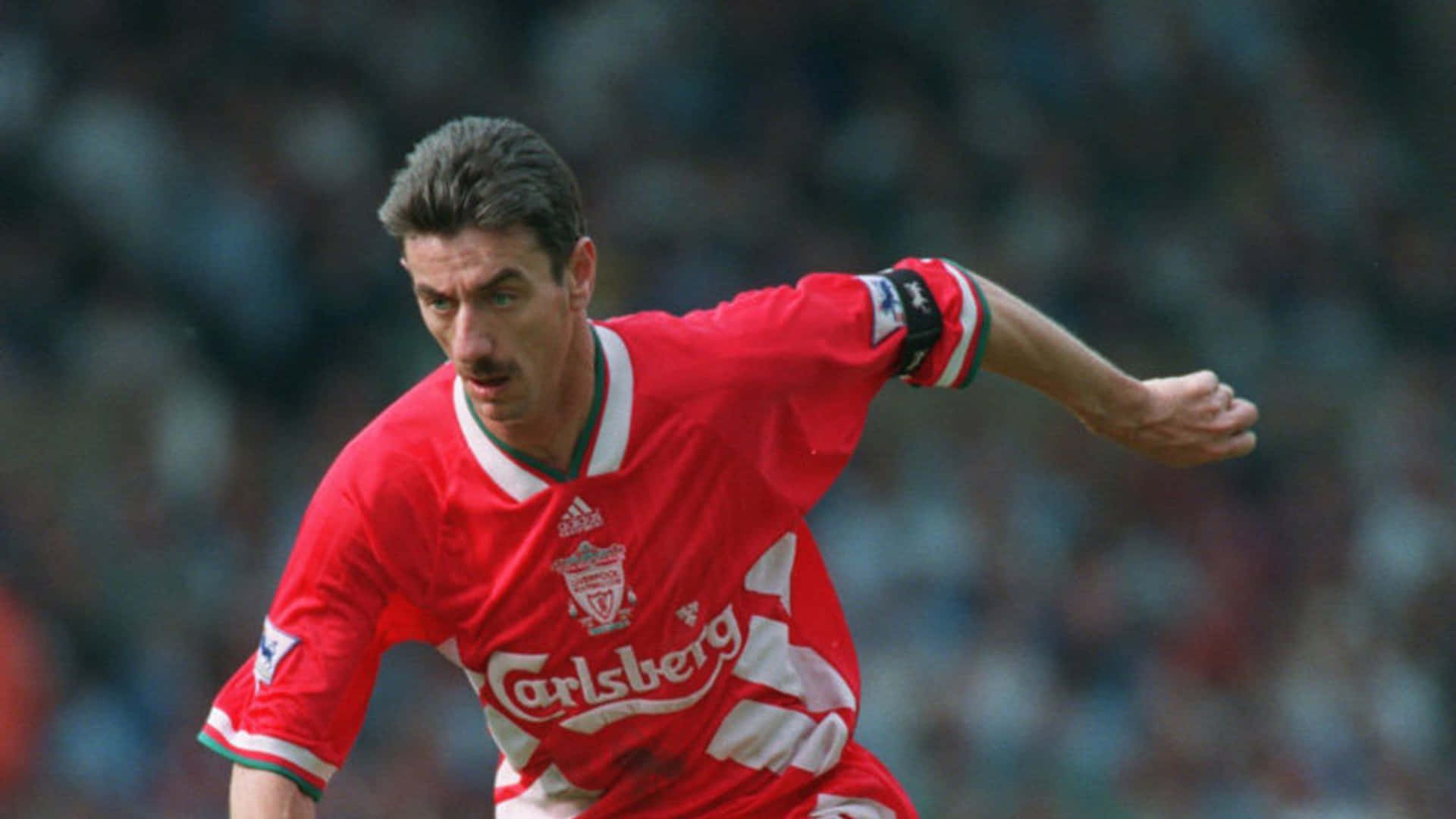 Ian Rush Running Liverpool Fc Photography Background
