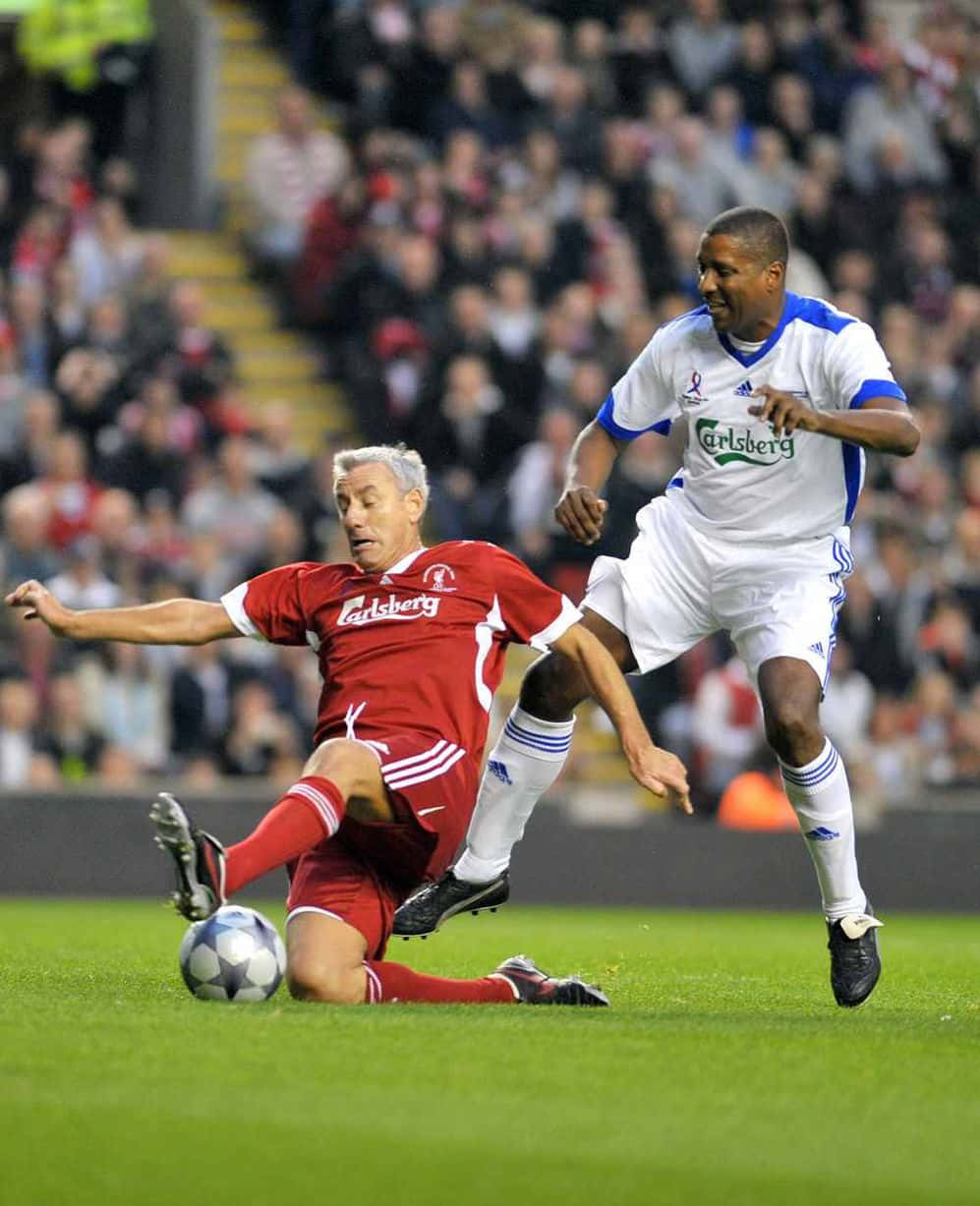 Ian Rush Viv Anderson Football Photography Background