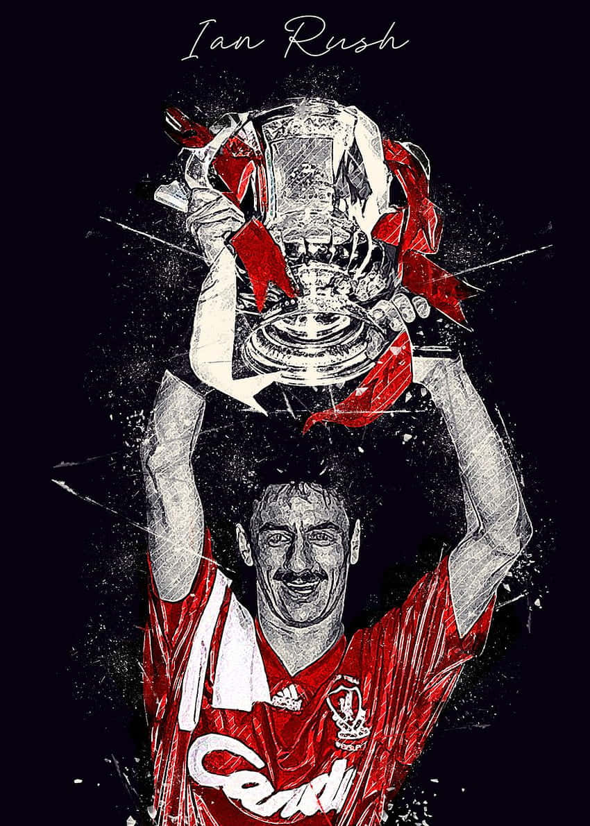 Ian Rush World Cup Liverpool Digital Art Background