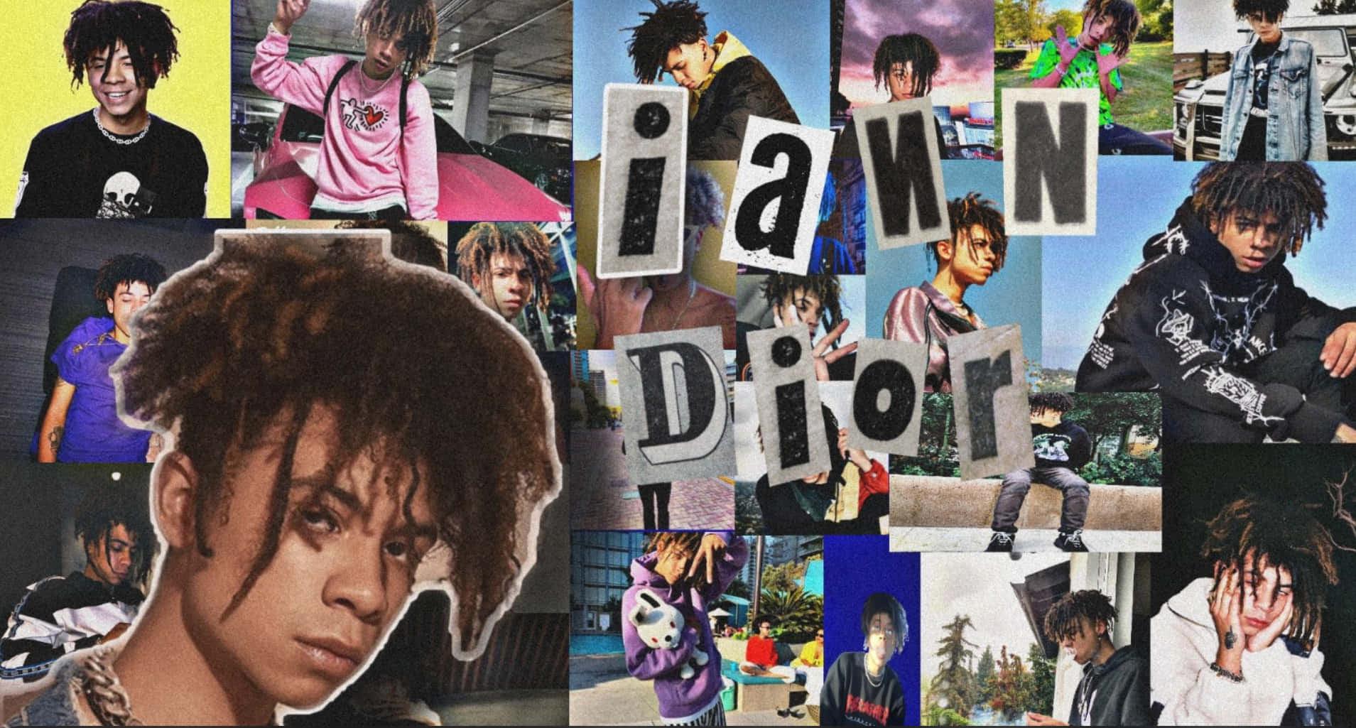 Iann Dior Collage Desktop Background