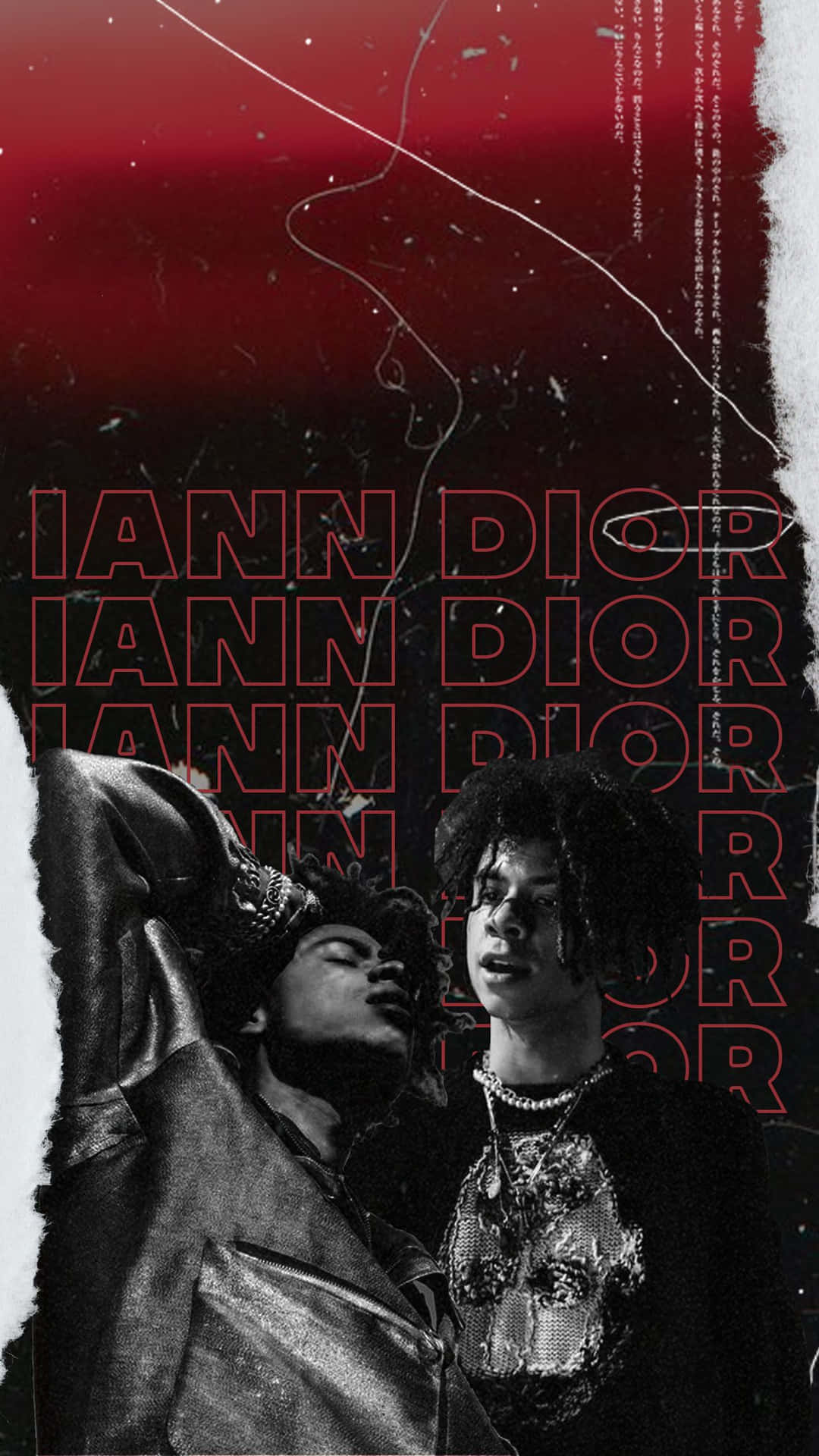 Iann Dior Cool Red Phone Background