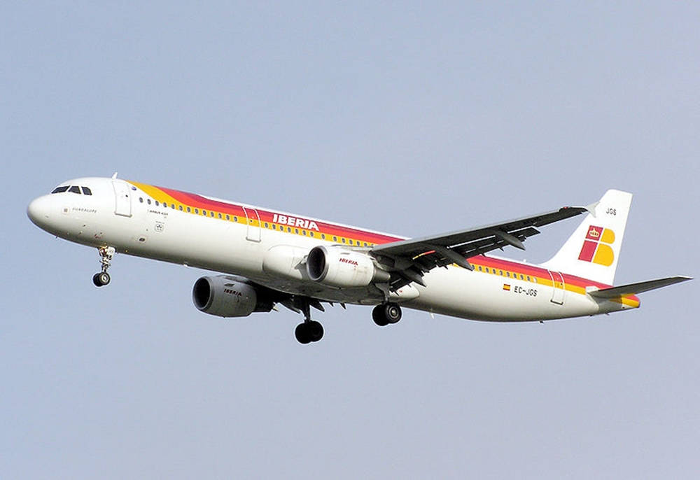 Iberia Airlines Flying Airplane