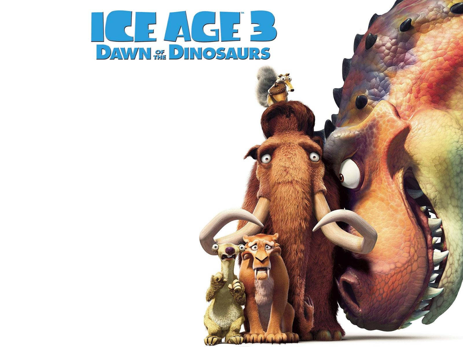 Ice Age 3 Dawn And Dinosaurs Background