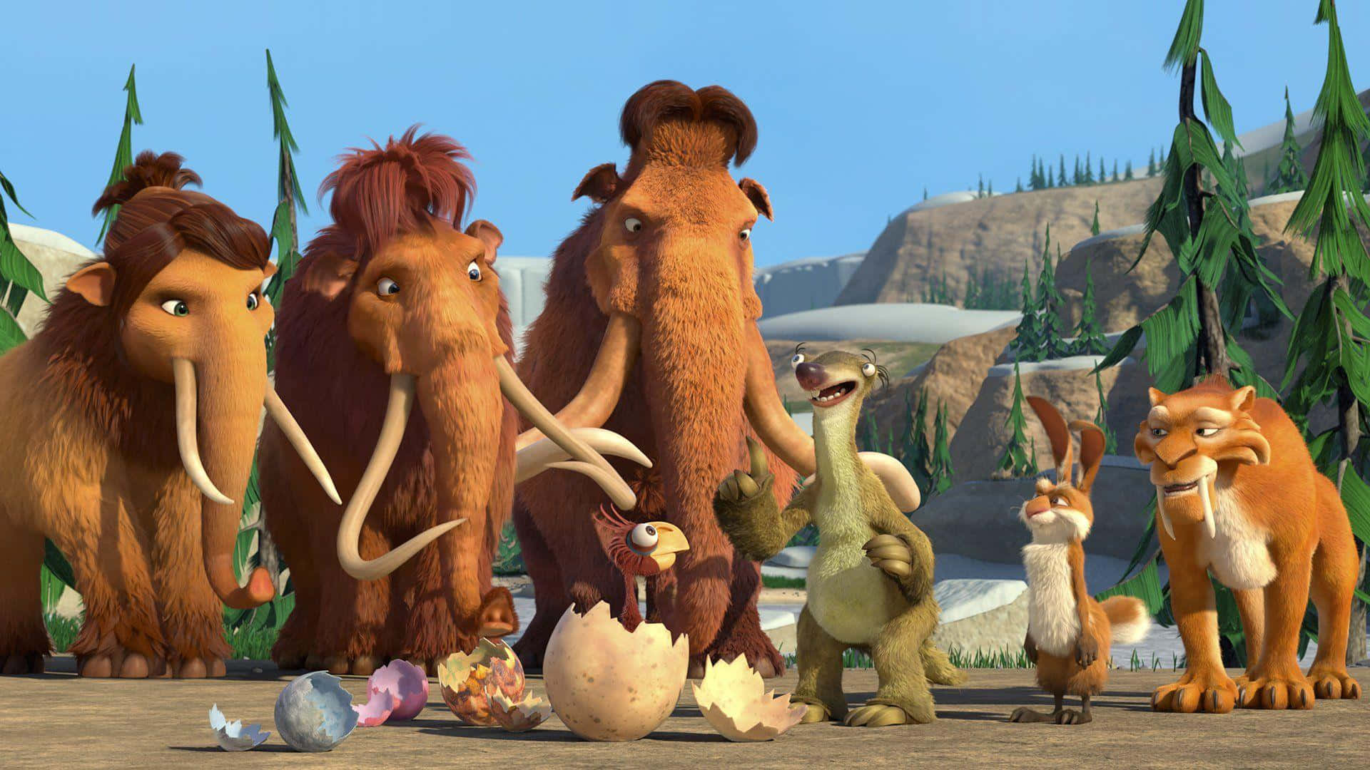 Ice_ Age_ Characters_ Witness_ Hatching Background