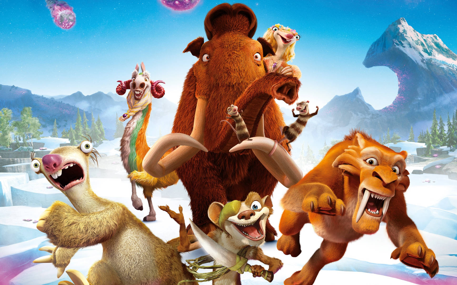 Ice Age Collision Course Characters Running