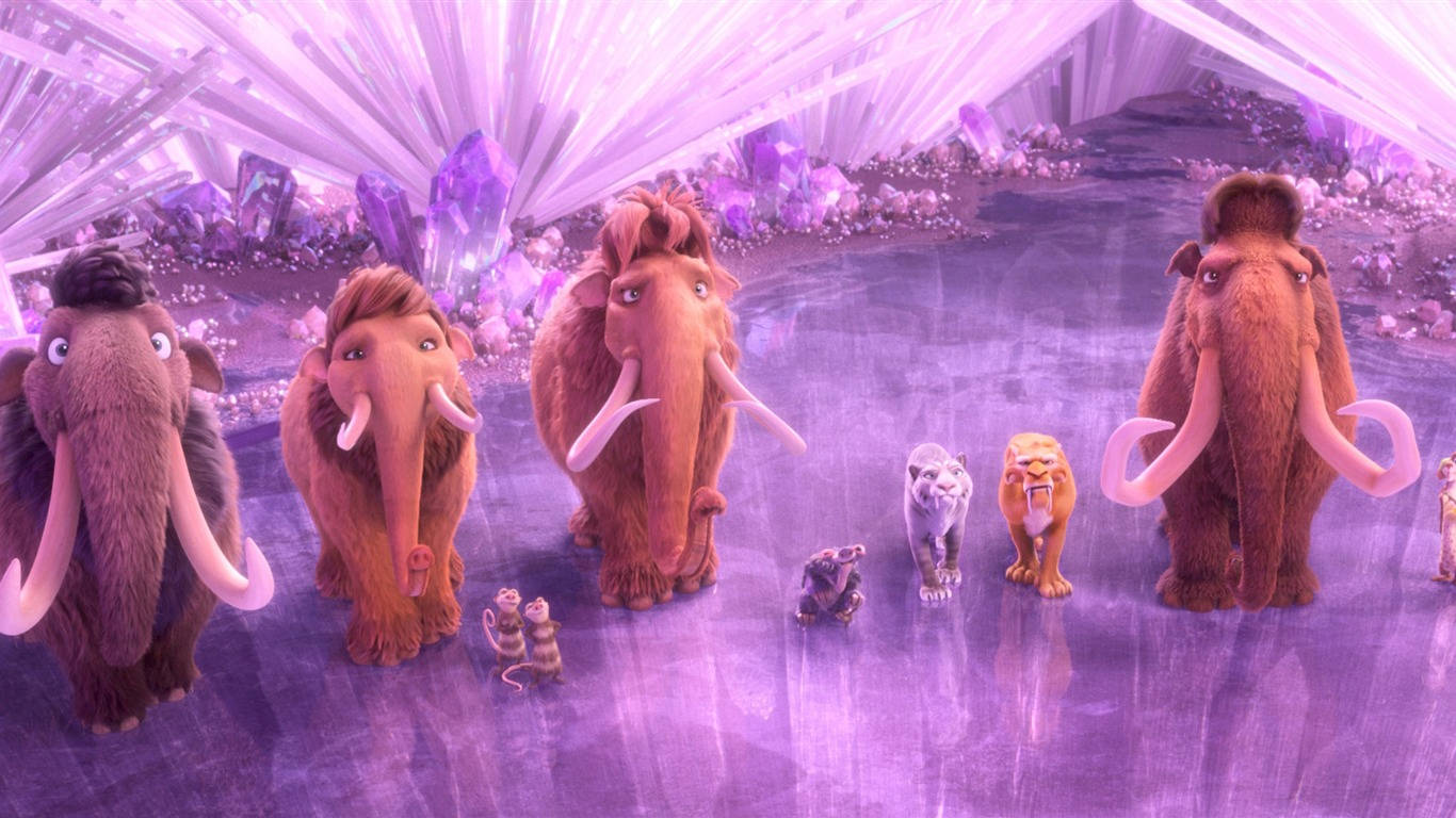 Ice Age Collision Course Crystals Background