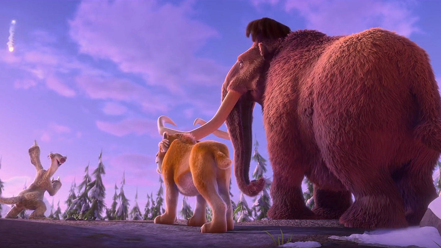 Ice Age Collision Course Purple Sky Scene