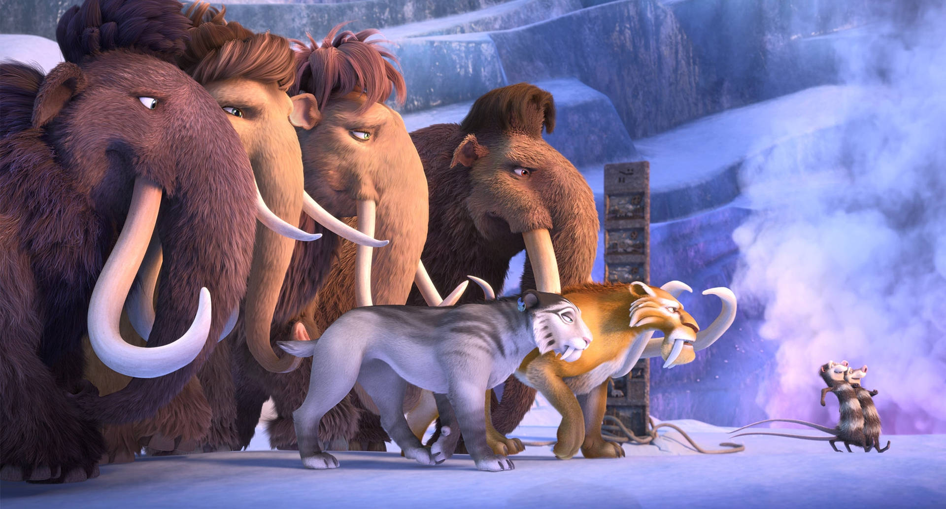 Ice Age Collision Course Vs The Weasels Background