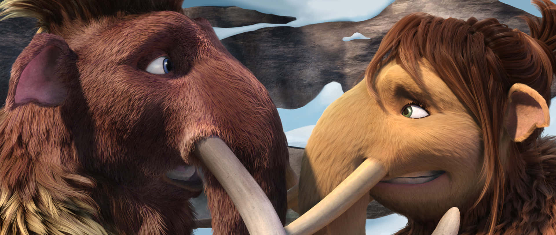 Ice Age Continental Drift Manfred And Peaches Background