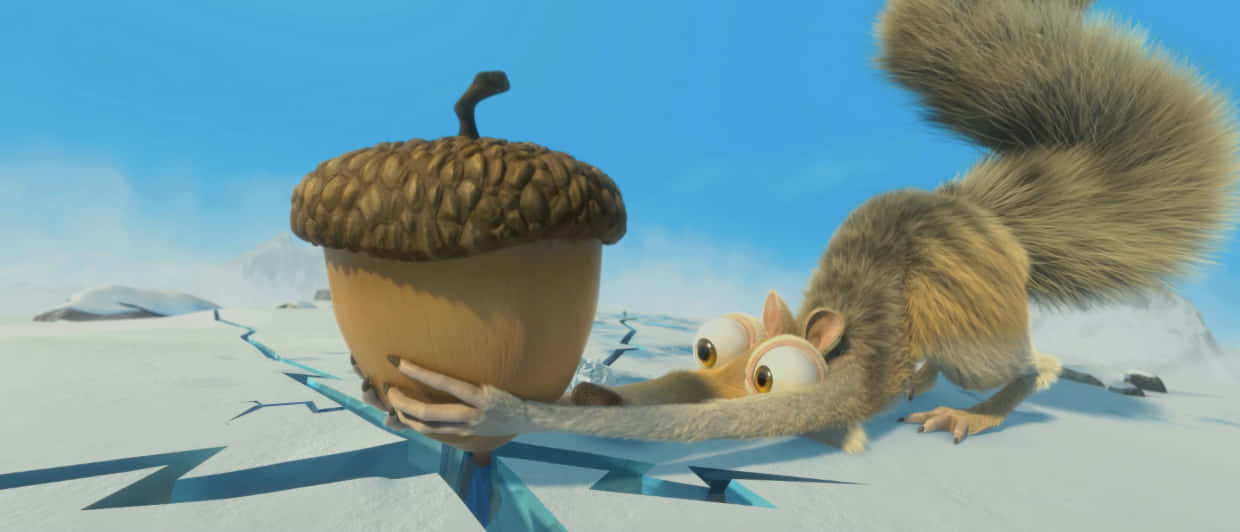 Ice Age Continental Drift Scrat Getting The Acorn Background