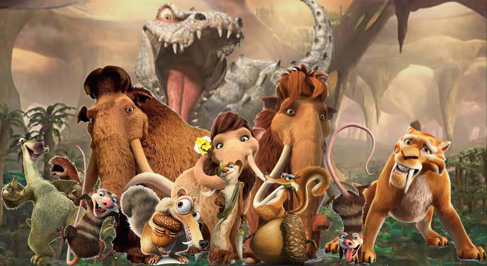 Ice Age Dawn Of The Dinosaurs Cast Background