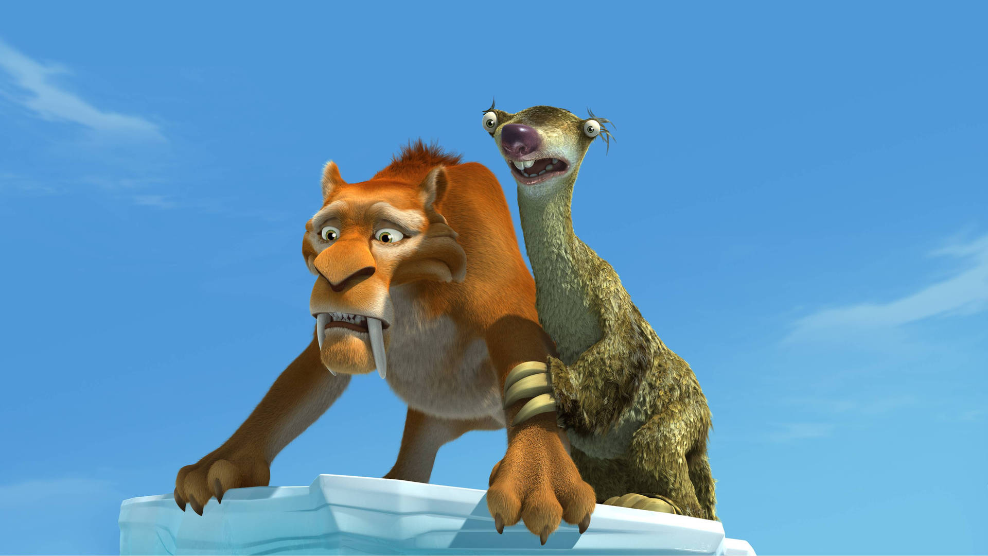 Ice Age Diego And Sid Background