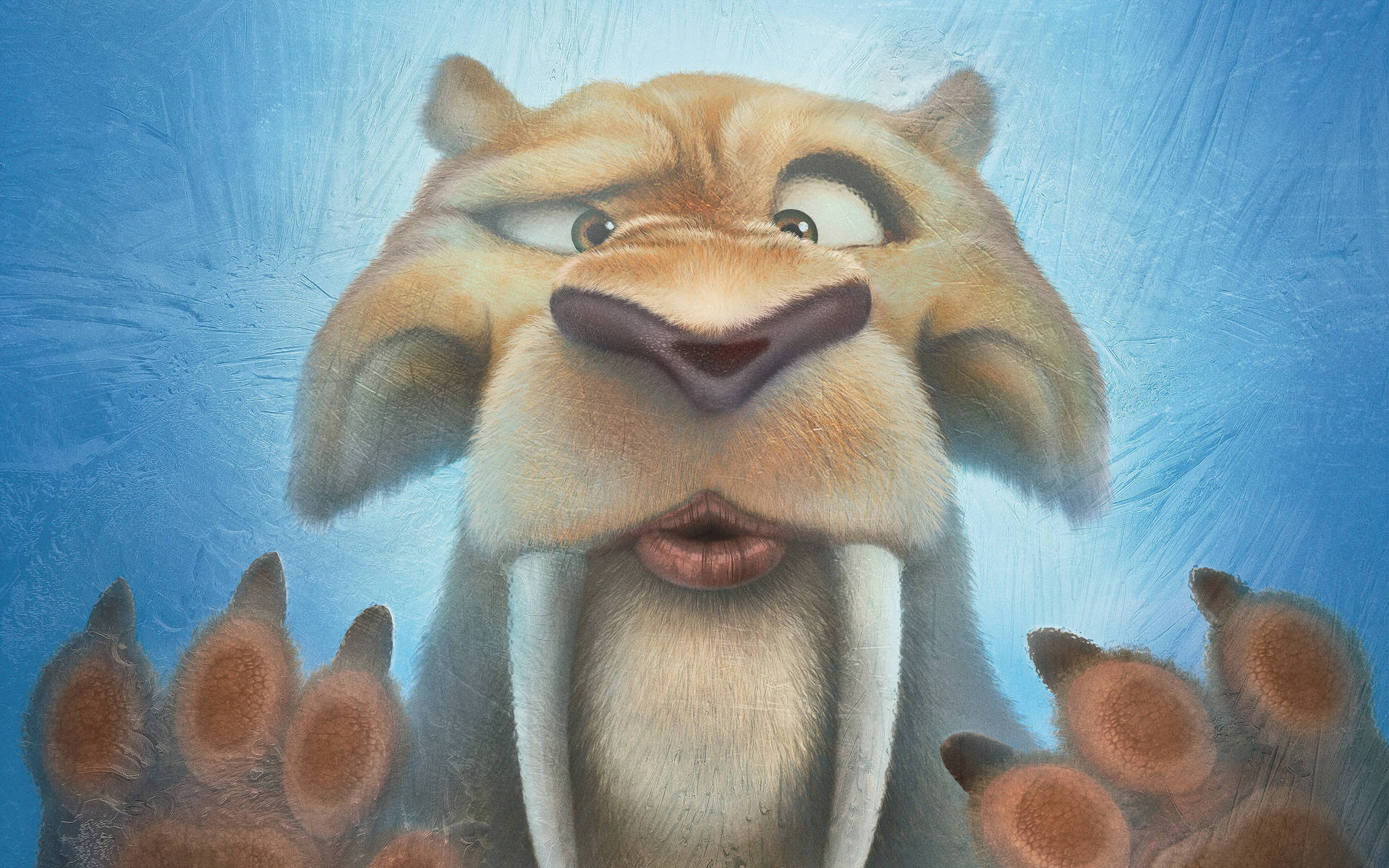 Ice Age Diego Goofy Face Background