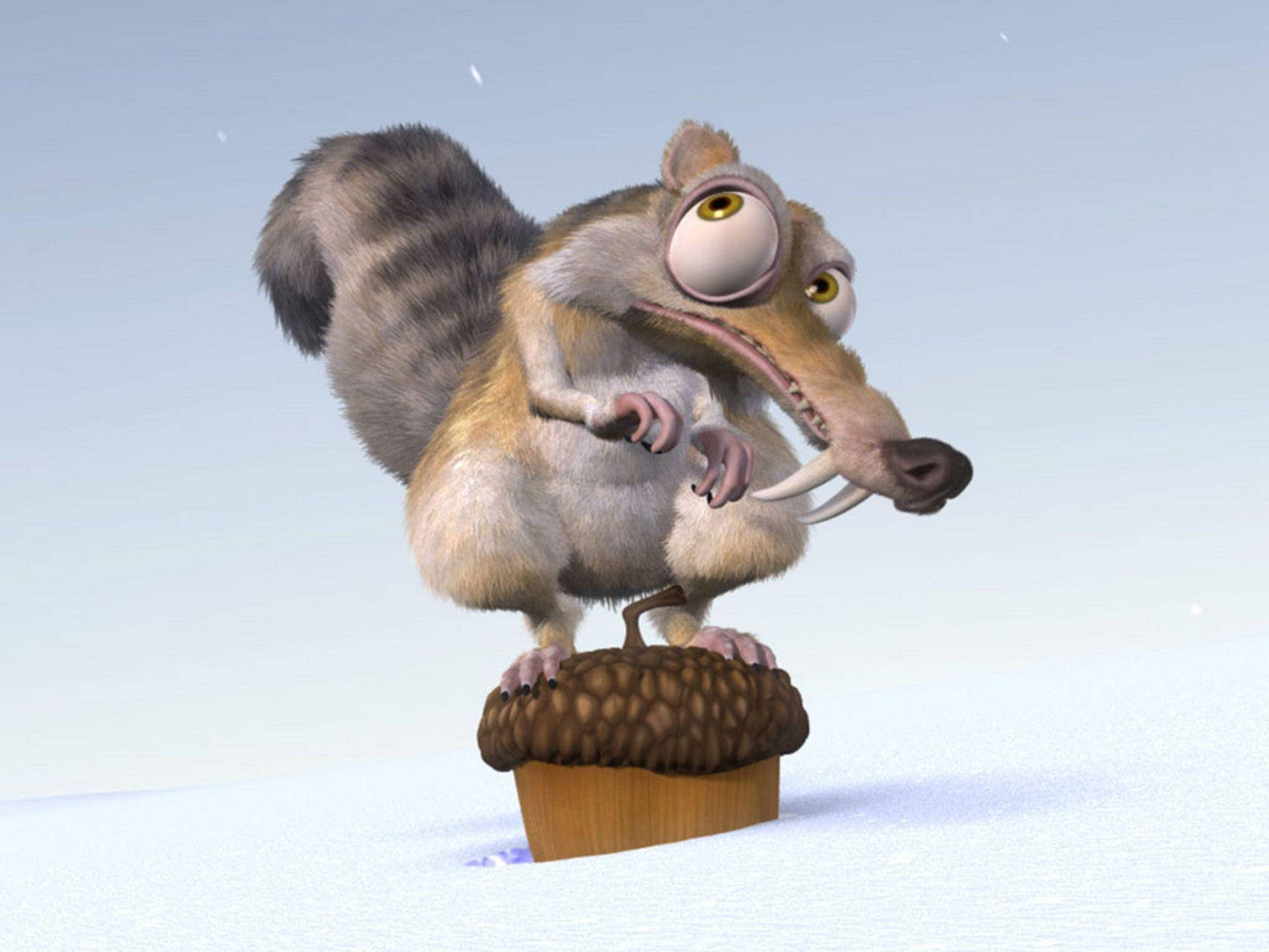 Ice Age Eager Scrat Background