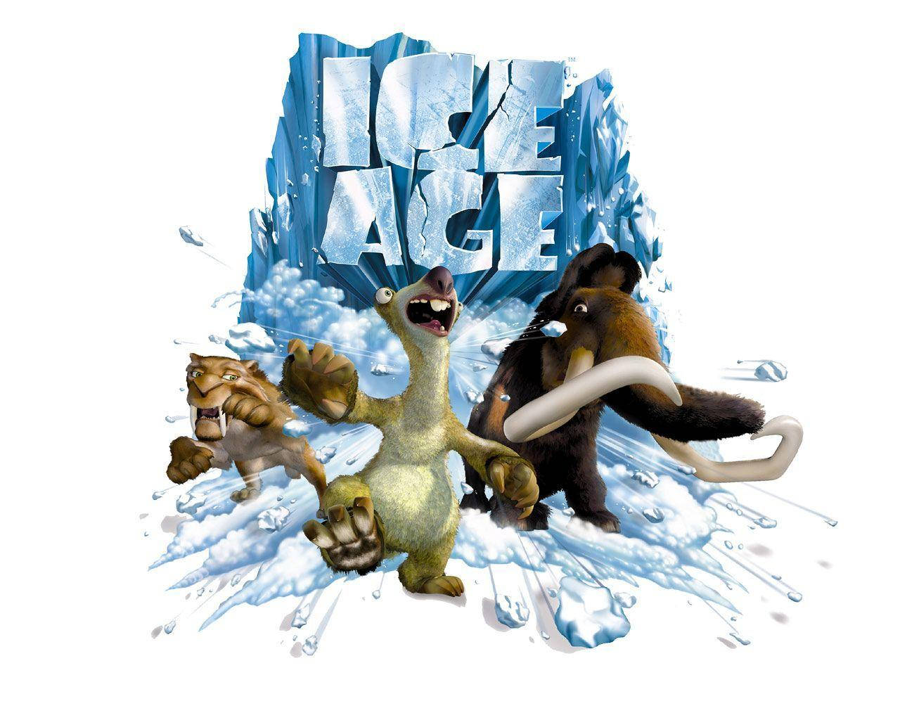 Ice Age Screaming Sid And Manfred Background