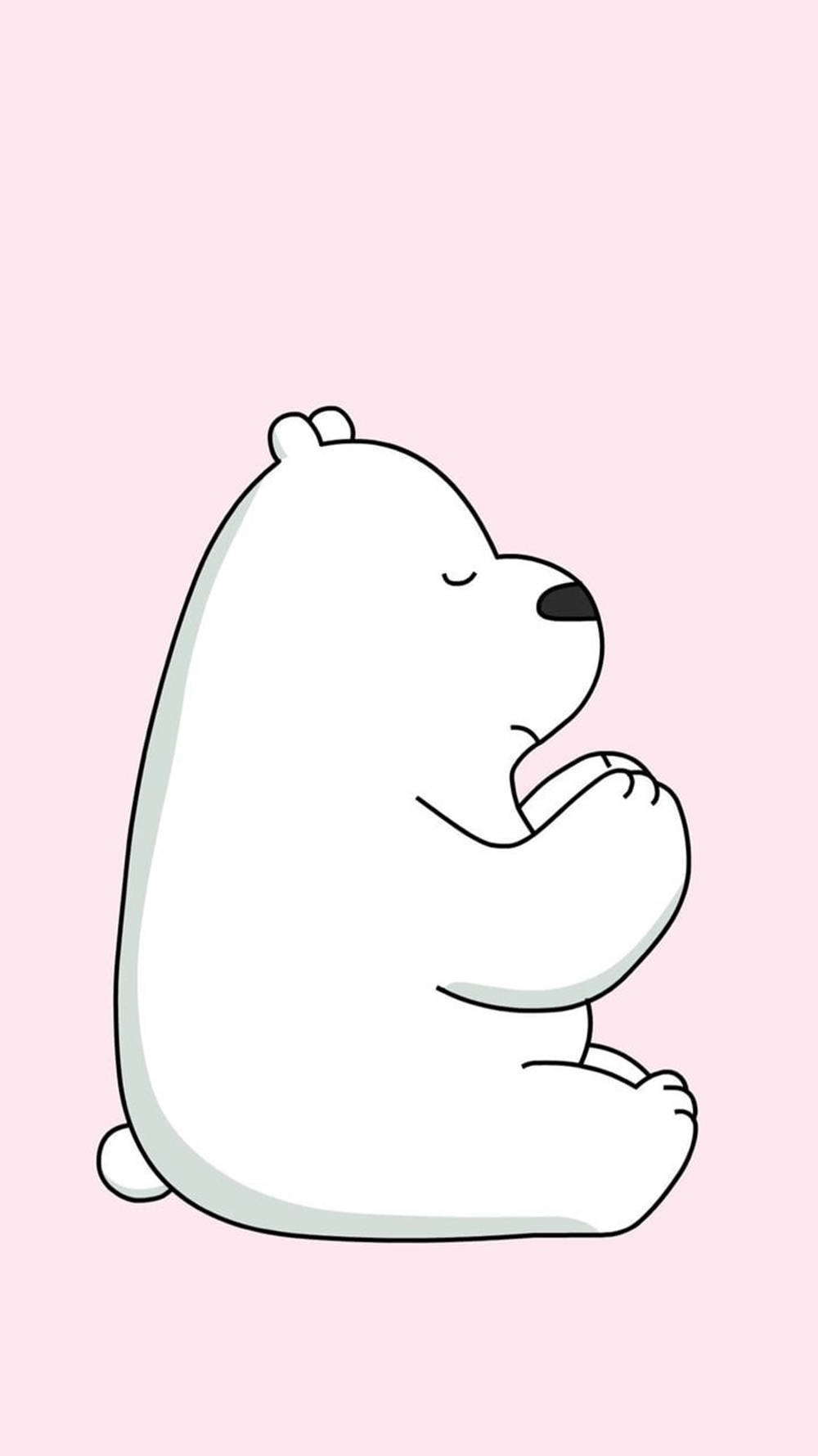 Ice Bear Cartoon Praying
