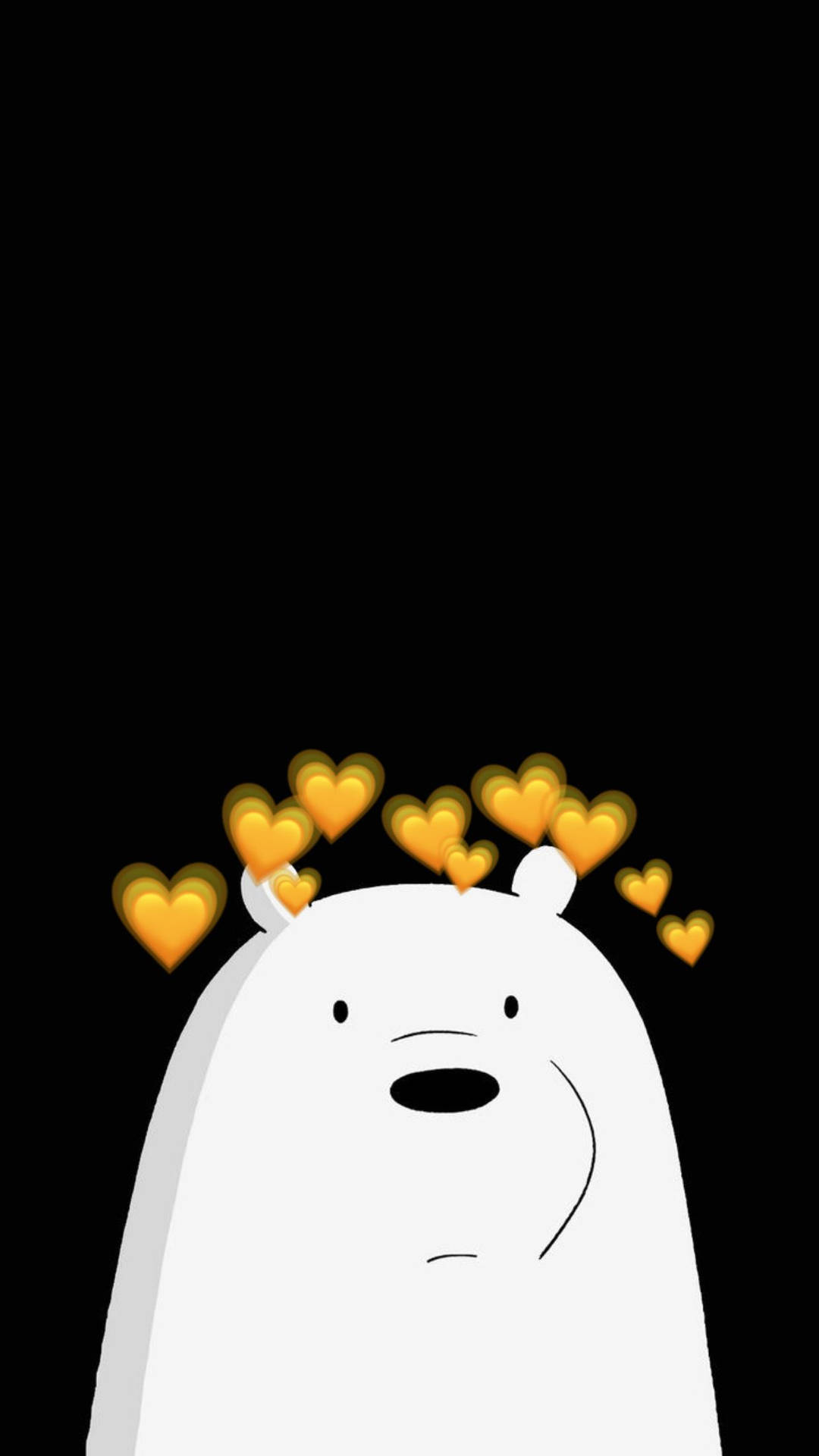Ice Bear We Bare Bears Orange Hearts